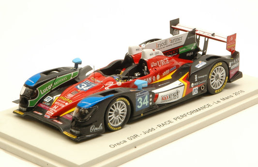 Spark Model - ORECA 03R N.34 44th LM 2016 N.LEUTWILER-S.NAKANO-J.WINSLOW 1:43 - Cod. S5117