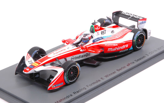 Spark Model - MAHINDRA RACING F.ROSENQVIST 2017 N.19 WINNER Rd7 BERLIN FORMULA E 1:43 - Cod. S5903
