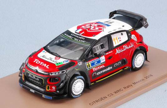 Spark Model - CITROEN C3 WRC N.11 5th RALLY GUANAJUATO MEXICO 2018 S.LOEB-D.ELENA 1:43 - Cod. S5962