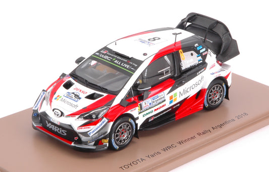 Spark Model - TOYOTA YARIS WRC N.8 WINNER ARGENTINA 2018 O.TANAK-M.JARVEOJA 1:43 - Cod. S5971