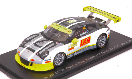 Spark Model - PORSCHE 911 GT3 N.911 4th MACAU GT WORLD CUP 2016 E.BAMBER 1:43 - Cod. SA112