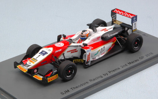 Spark Model - DALLARA F3 F.ROSENQVIST 2016 N.1 2nd MACAU GP 1:43 (LIM.300) - Cod. SA119