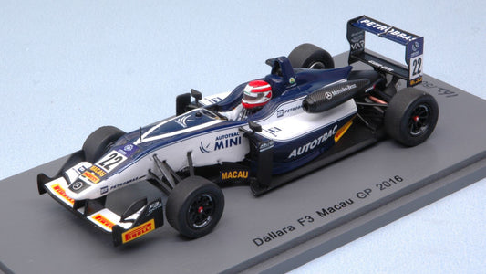 Spark Model - DALLARA MERCEDES F3 P.PIQUET 2016 N.22 MACAU GP 1:43 - Cod. SA121