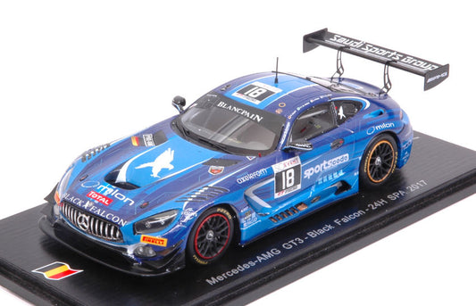 Spark Model - MERCEDES GT3 N.18 NC 24H SPA 2017 AL FAISAL-HAUPT-PIANA-V.DER ZANDE 1:43 - Cod. SB159