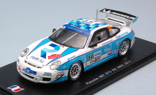 Spark Model - PORSCHE 997 GT3 N.21 18th T.DE CORSE WRC 2017 P.CHIAPPE-R.DUMAS 1:43 - Cod. SF115