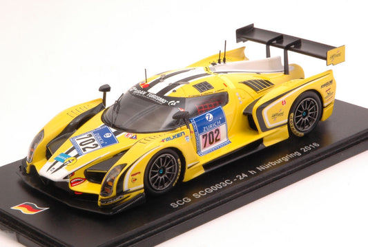 Spark Model - SCG N.702 24 H NURBURGRING 2016 MUTSCH-WESTPHAL-SIMONSEN-LASER 1:43 - Cod. SG242