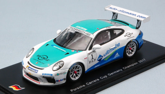 Spark Model - PORSCHE 911 GT3 CUP N.1 GERMANY CHAMPION 2017 DENNIS OLSEN 1:43 - Cod. SG262