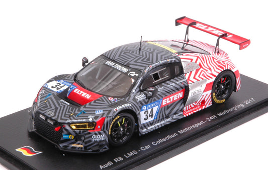 Spark Model - AUDI R8 LMS N.34 NURBURGRING 2017 SAURENMANN-ROCCO-COCH-SLOOTEN 1:43 - Cod. SG303
