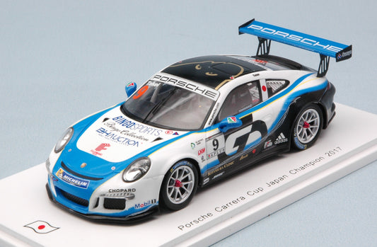 Spark Model - PORSCHE 911 GT3 CUP N.9 JAPAN CHAMPION 2017 SHINJI TAKEI 1:43 - Cod. SJ057