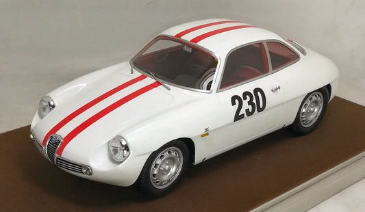 Tecnomodel - ALFA ROMEO GIULIETTA SZ N.230 FRIBURGO-SCHAUINSLAND 1962 FISCHBABER 1:18 - Cod. TMD1842E