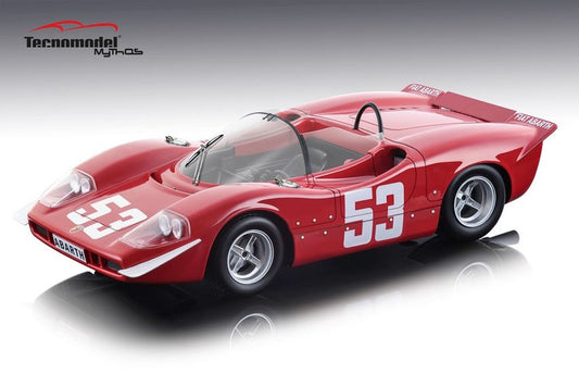 Tecnomodel - ABARTH 2000 S N.53 WINNER IMOLA RACE TRUCK 1969 ORTNER-VAN LENNEP 1:18 - Cod. TMD1858A
