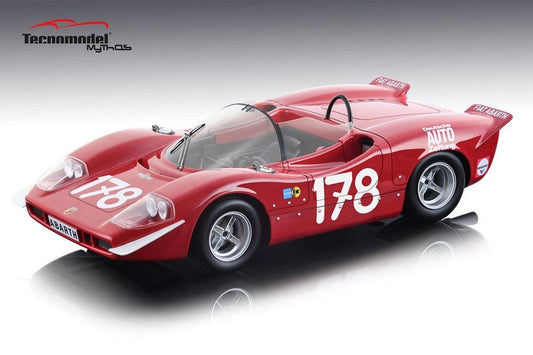 Tecnomodel - ABARTH 2000 S N.178 WINNER TARGA FLORIO 1969 BITTER-KELLENERS 1:18 - Cod. TMD1858C