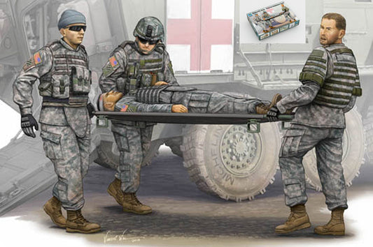 Trumpeter - FIGURE MODERN US ARMY AMBULANCE TEAM KIT 1:35 - Cod. TP0430