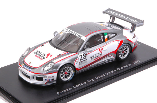 Spark Model - PORSCHE 911 GT3 N.28 CUP GREAT BRITAIN 2017 CHAMPION C.EASTWOOD 1:43 - Cod. UK003