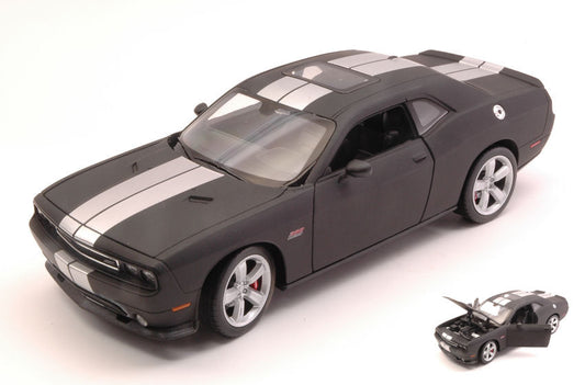 Welly - DODGE CHALLENGER SRT 2012 MATT BLACK/SILVER 1:24 - Cod. WE24049MBK