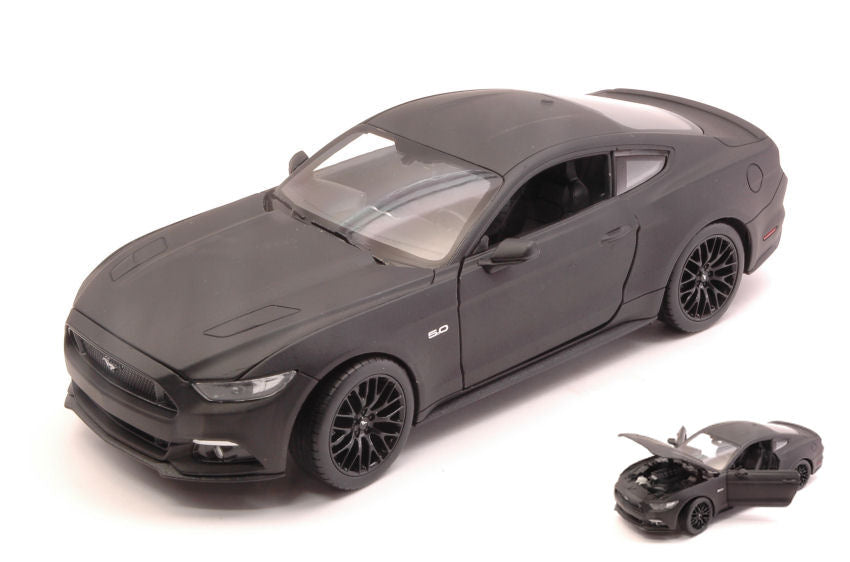 Welly - FORD MUSTANG GT 2015 MATT BLACK 1:24 - Cod. WE24062MBK