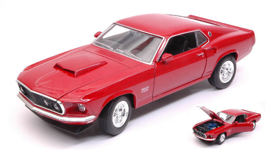 Welly - FORD MUSTANG BOSS 429 1969 DARK RED 1:24-27 - Cod. WE24067R