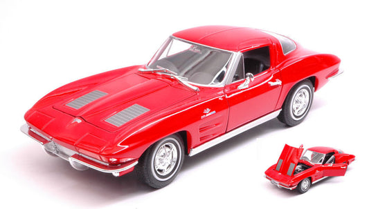 Welly - CHEVROLET CORVETTE 1963 RED 1:24-27 - Cod. WE24073R