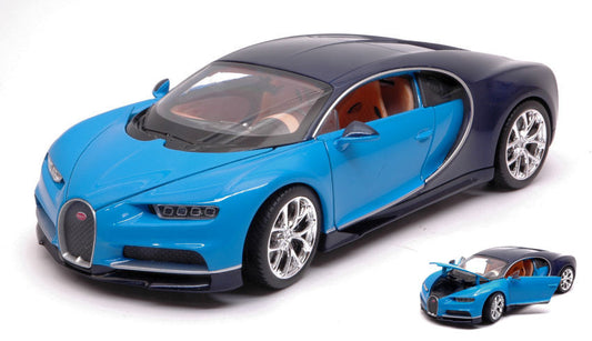 Welly - BUGATTI CHIRON LIGHT BLUE/DARK BLUE 1:24 - Cod. WE24077BL