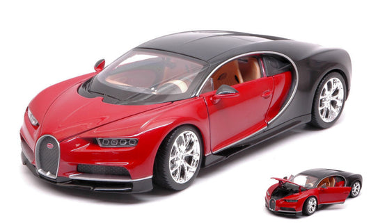 Welly - BUGATTI CHIRON RED/BLACK 1:24 - Cod. WE24077R