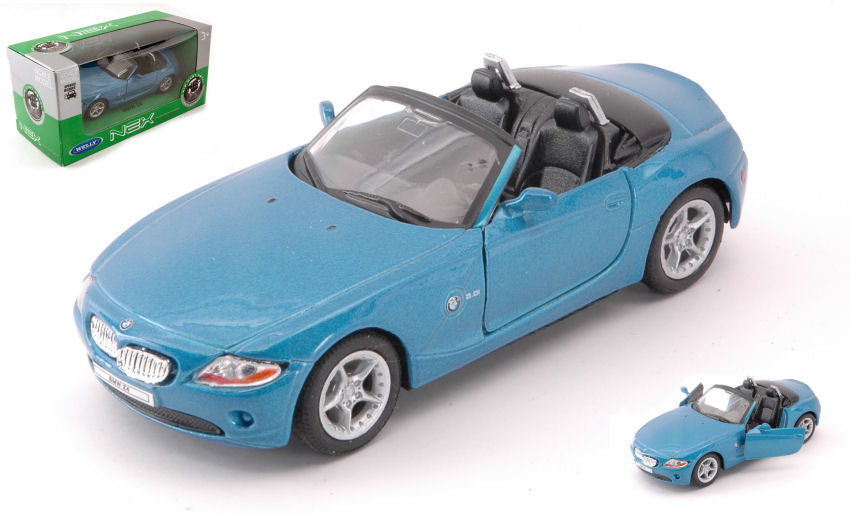 Welly - BMW Z4 METALLIC BLUE SCALA 1:34-39 cm 11 - Cod. WE39169B