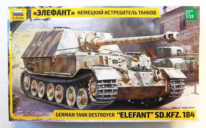 Zvezda - ELEFANT SD.KFZ.184 KIT 1:35 - Cod. Z3659