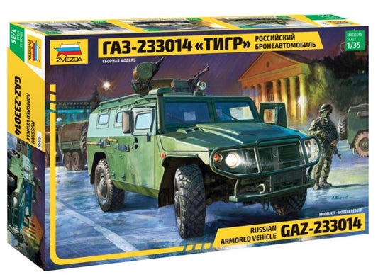 Zvezda - RUSSIAN ARMORED VEHICLE GAZ TIGER KIT 1:35 - Cod. Z3668