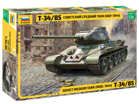 Zvezda - SOVIET MEDIUM TANK T-34/85 KIT 1:35 - Cod. Z3687