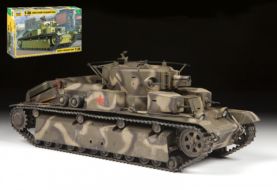 Zvezda - T-28 HEAVY TANK KIT 1:35 - Cod. Z3694