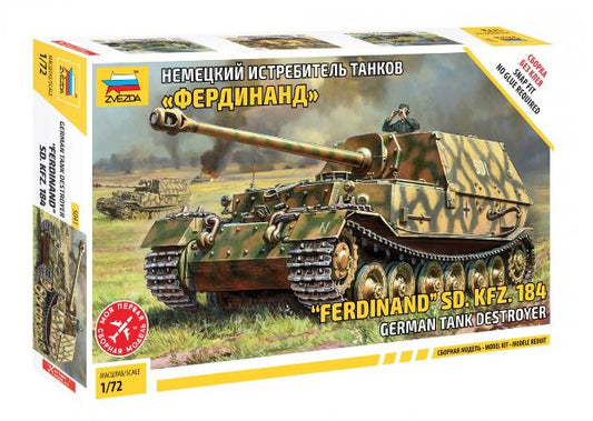 Zvezda - FERDINAND SD.KFZ.184 KIT 1:72 - Cod. Z5041