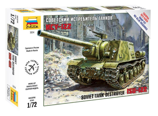 Zvezda - ISU-122 SOVIET TANK DESTROYER KIT 1:72 - Cod. Z5054