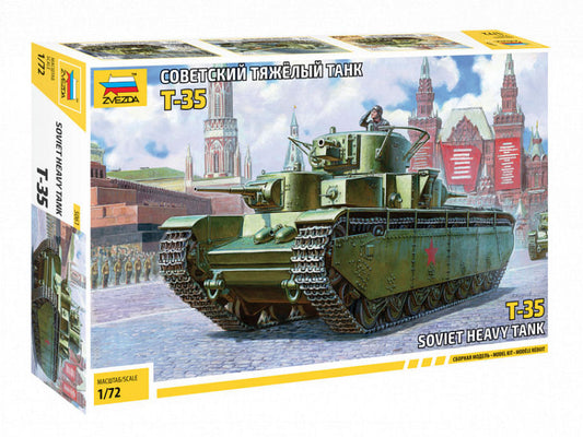 Zvezda - SOVIET HEAVY TANK T-35 KIT 1:72 - Cod. Z5061