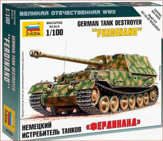 Zvezda - SD.KFZ 184 FERDINAND KIT 1:100 - Cod. Z6195