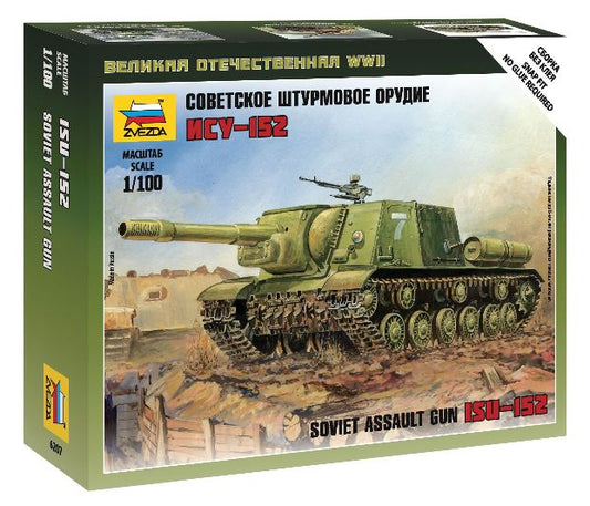 Zvezda - SOVIET ASSAULT GUN ISU 152 KIT 1:100 - Cod. Z6207