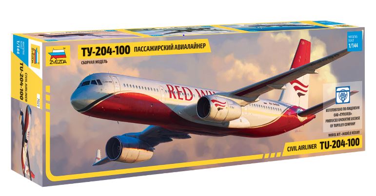 Zvezda - TUPOLEV TU 204-100 KIT 1:144 - Cod. Z7023