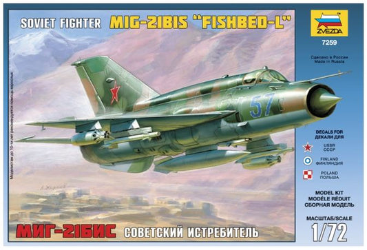 Zvezda - MIG-21 BIS FISHBED-L KIT 1:72 - Cod. Z7259