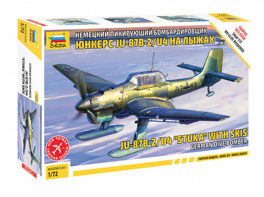 Zvezda - JU-87 B2/U4 STUKA W/SKI KIT 1:72 - Cod. Z7323