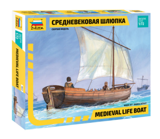 Zvezda - MEDIEVAL LIFE BOAT KIT 1:72 - Cod. Z9033