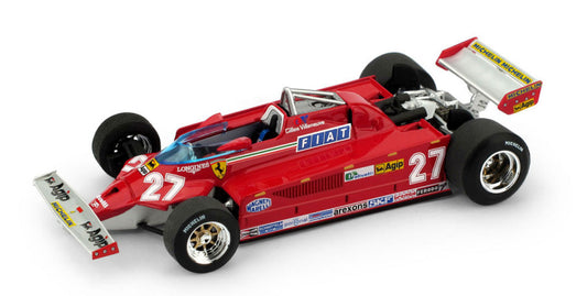 Brumm - FERRARI 126 CK GILLES VILLENEUVE 1981 N.27 ITALY GP 1:43 - Cod. BM0390