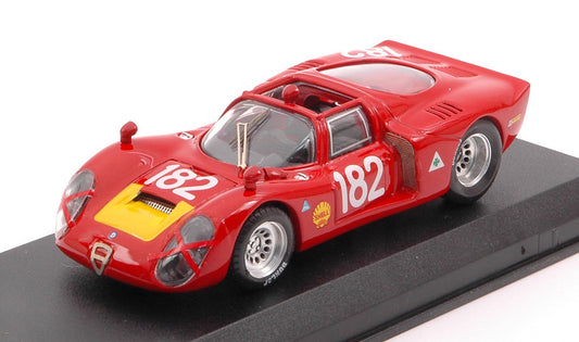 Best Model - ALFA ROMEO 33.2 N.182 6th T.FLORIO 1968 G.BAGHETTI-G.BISCALDI 1:43 - Cod. BT9191