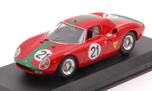 Best Model - FERRARI 250 LM N.21 8th MONZA 1966 DE SIEBENTHAL-PLEIXINHO 1:43 - Cod. BT9198