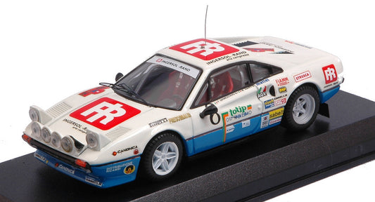 Best Model - FERRARI 308 GTB N.8 6th RALLY ELBA 1984 F.ORMEZZANO-M.AMATI 1:43 - Cod. BT9218