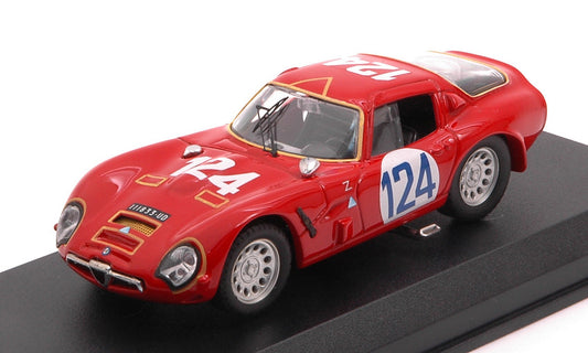 Best Model - ALFA ROMEO TZ2 N.124 DNF TARGA FLORIO 1966 SHANGRI-LA-FEDERICO 1:43 - Cod. BT9239
