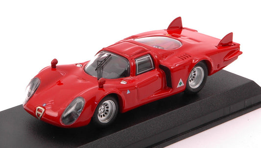 Best Model - ALFA ROMEO 33.2 CODA LUNGA 1968 RED 1:43 - Cod. BT9251