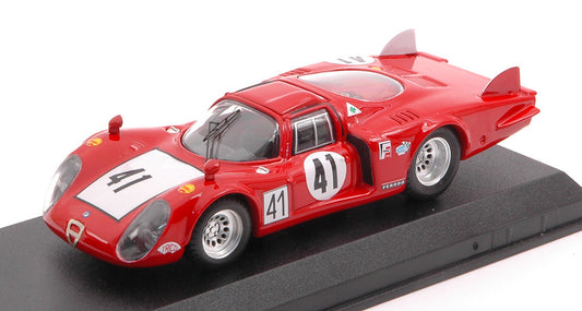 Best Model - ALFA ROMEO 33.2 N.41 28th LE MANS 1968 VACCARELLA-BAGHETTI 1:43 - Cod. BT9272