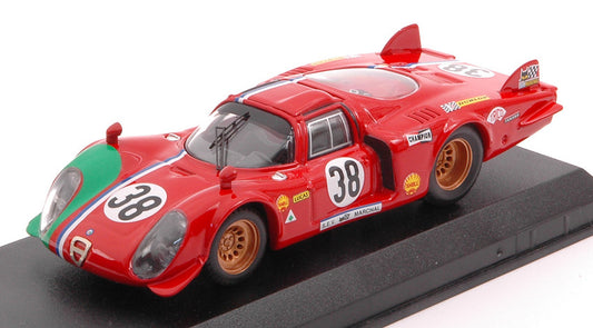 Best Model - ALFA ROMEO 33/2 N.38 32th LM 1969 GOSSELIN-BOURGOIGNE 1:43 - Cod. BT9284