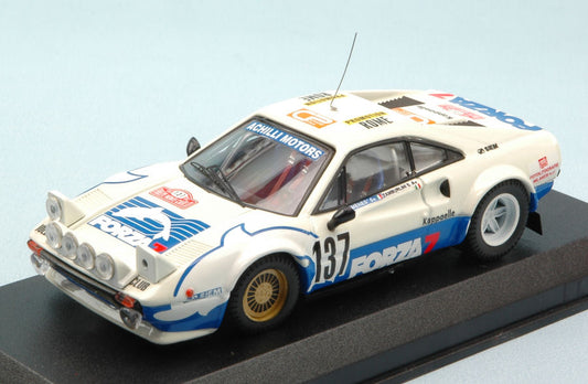 Best Model - FERRARI 308 N.137 (ACCIDENT) MONTE CARLO 1982 ZAMBORLINI 1:43 - Cod. BT9308