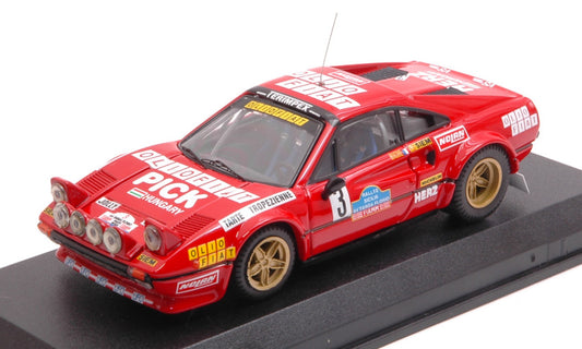 Best Model - FERRARI 308 GTB N.3 TARGA FLORIO 1980 ANDRUET-BICHE 1:43 - Cod. BT9376