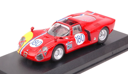 Best Model - ALFA ROMEO 33.2 N.180 TARGA FLORIO 1968 GOSSELIN-TROSCH 1:43 - Cod. BT9390
