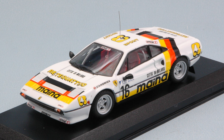 Best Model - FERRARI 308 GTB N.16 2nd RALLY DEI LAGHI 1984 1:43 - Cod. BT9457